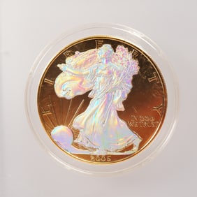2005 American Silver Eagle Iridescent One Dollar Coin