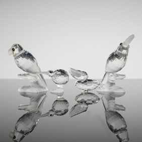 4pc Swarovski Crystal Figurines, Birds
