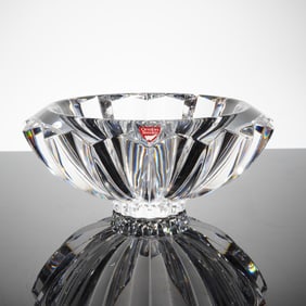 Orrefors Zodiac Crystal Bowl Signed and Numbered