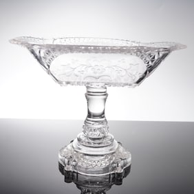 Early American Pressed Glass Compote