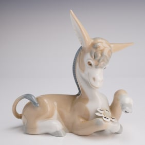 Lladro Porcelain Figurine, Donkey In Love 1004524