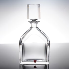 Orrefors Edward Hald Heavy Crystal Decanter and Stopper