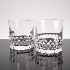 A Pair of Orrefors Silvia Old-Fashioned Tumblers