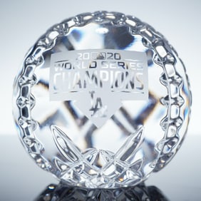 Waterford Crystal Baseball, 2020 World Series Champions Los Angeles Dodgers