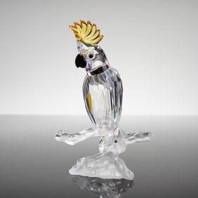 Swarovski Crystal Figurine, Cockatoo