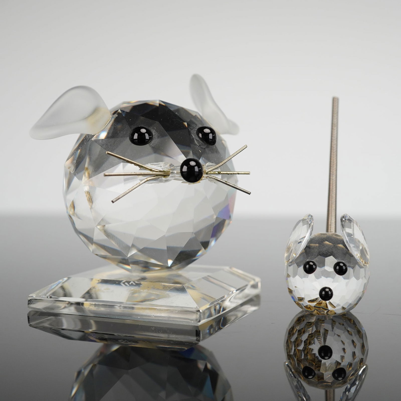 A Pair of Swarovski Crystal Mouse Figurines (1 of 4)