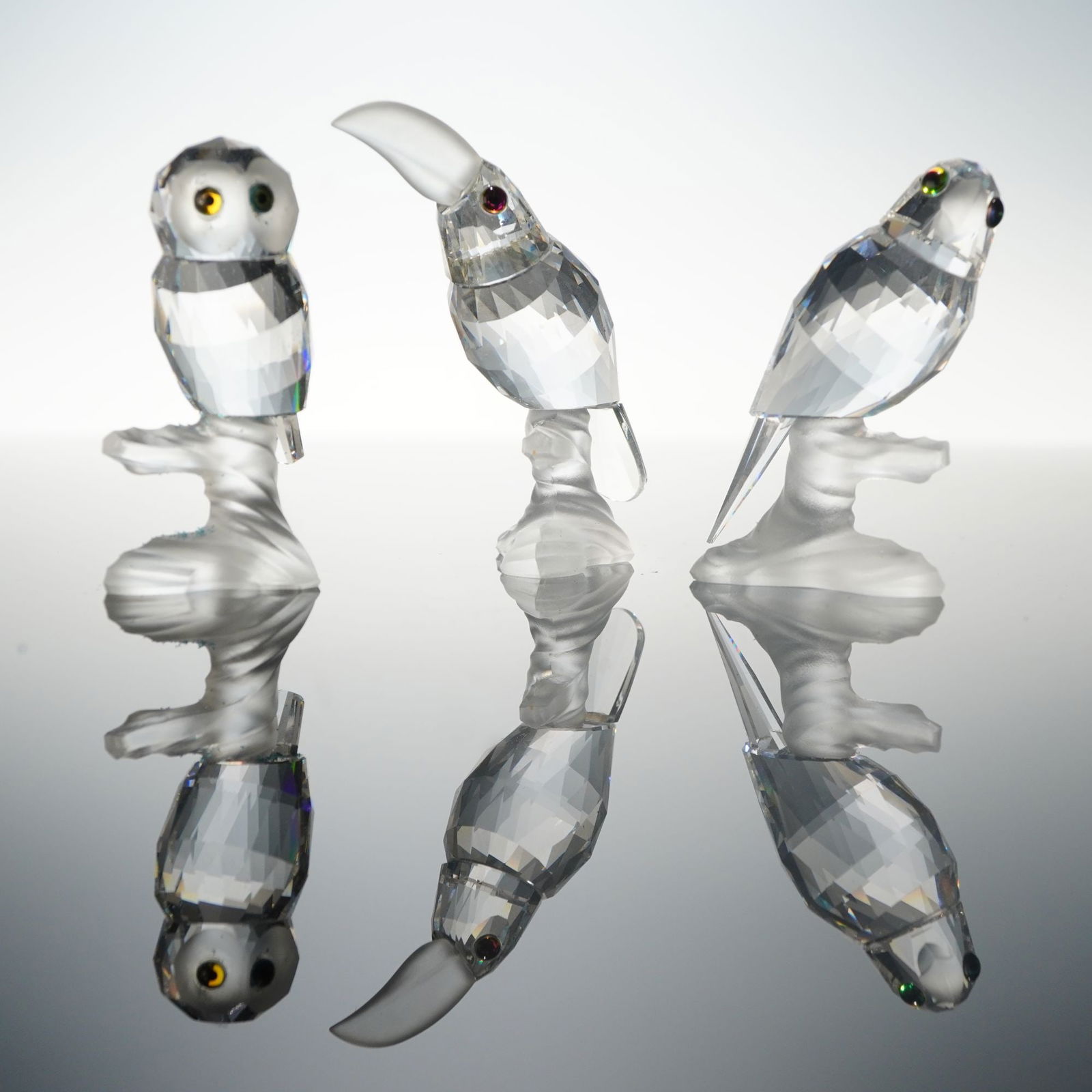3pc Swarovski Crystal Bird Figurines (1 of 5)