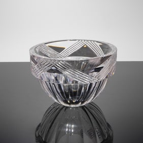 Orrefors Crystal Bowl Designed by Erika Lagerbielke