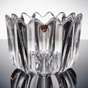 Orrefors Jan Johansson Fleur Crystal Bowl