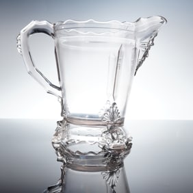 EAPG Hobbs Brockunier & Co. Viking Pattern Bearded Head Pitcher