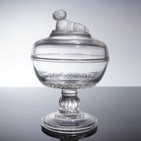 Fostoria eapg Covered Compote, St. Bernard