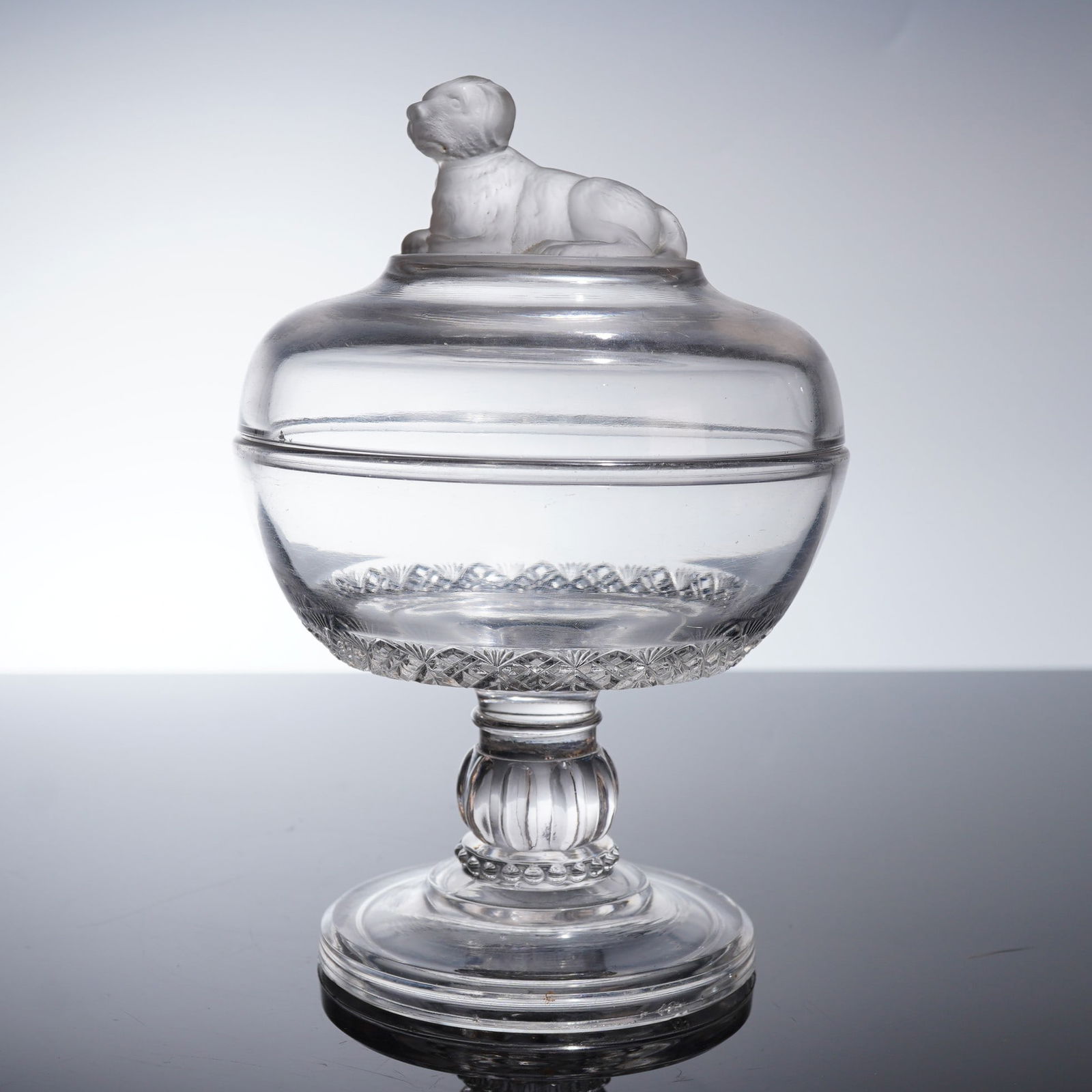Fostoria eapg Covered Compote, St. Bernard (1 of 4)