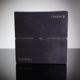 A Pair of Orrefors Intermezzo Blue Tumblers in Original Sealed Box