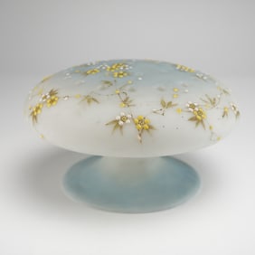 Mount Washington Glass Mushroom Floral Arranger, Crown Milano