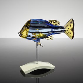 Swarovski Crystal Figurine, Catumbela Light Sapphire Fish