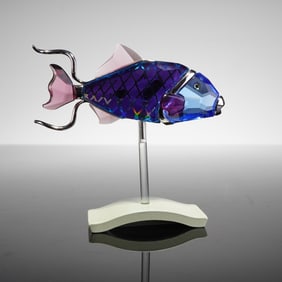 Swarovski Crystal Figurine, Coporita Aquamarine