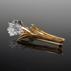 Swarovski Crystal Memories Calla Lily Brooch with Presentation Box