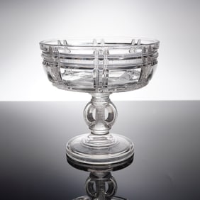 Early American Pressed Glass Compote