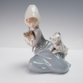 Lladro Porcelain Figurine, Little Friskies 1005032