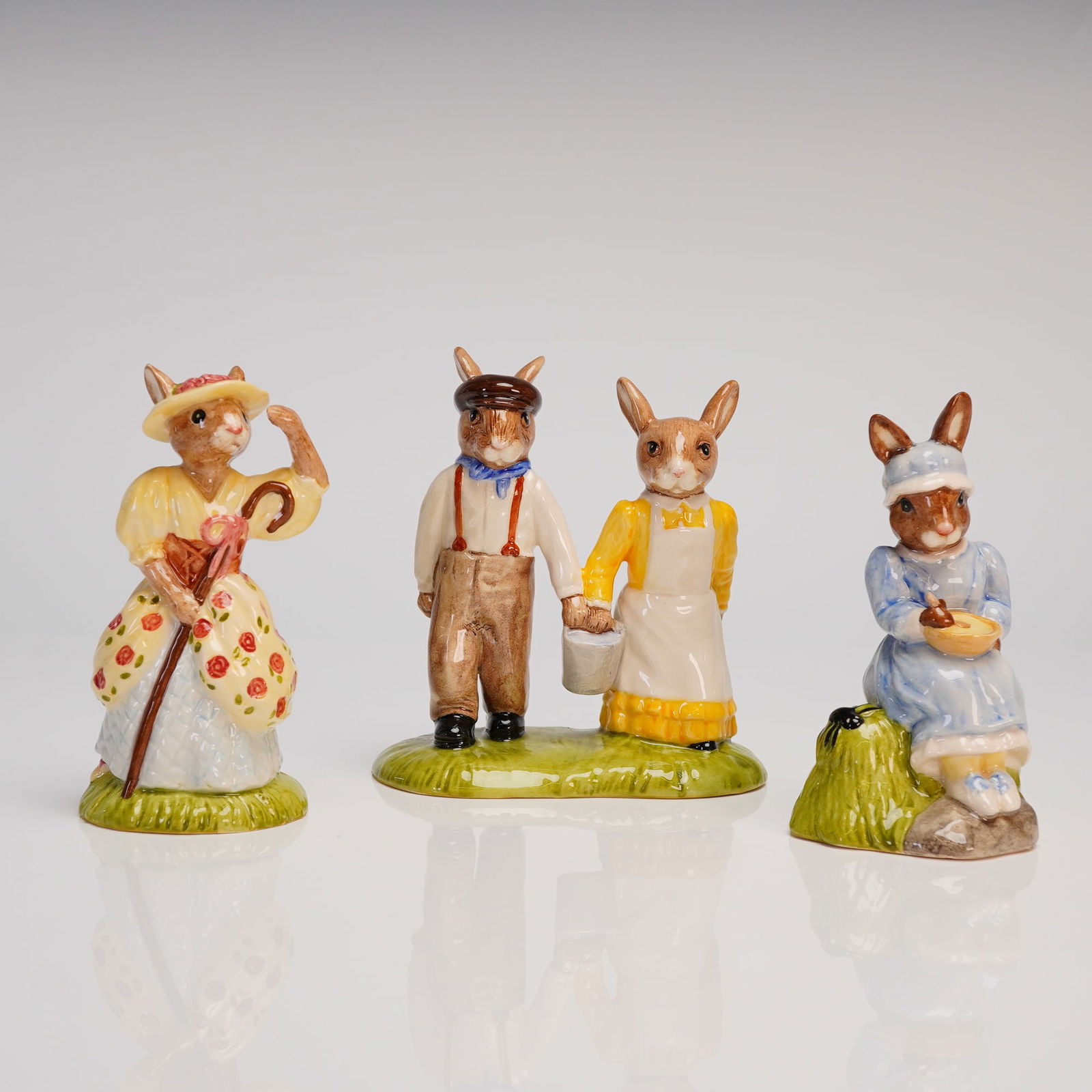 Three Royal Doulton Bunnykins Nursery Rhyme Ceramic Figurines (1 of 3)