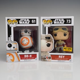 2pc Funko Pop Star Wars The Force Awakens Figurines BB-8 and Rey