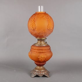 A New Juno Gone With The Wind American Parlor Oil Lamp