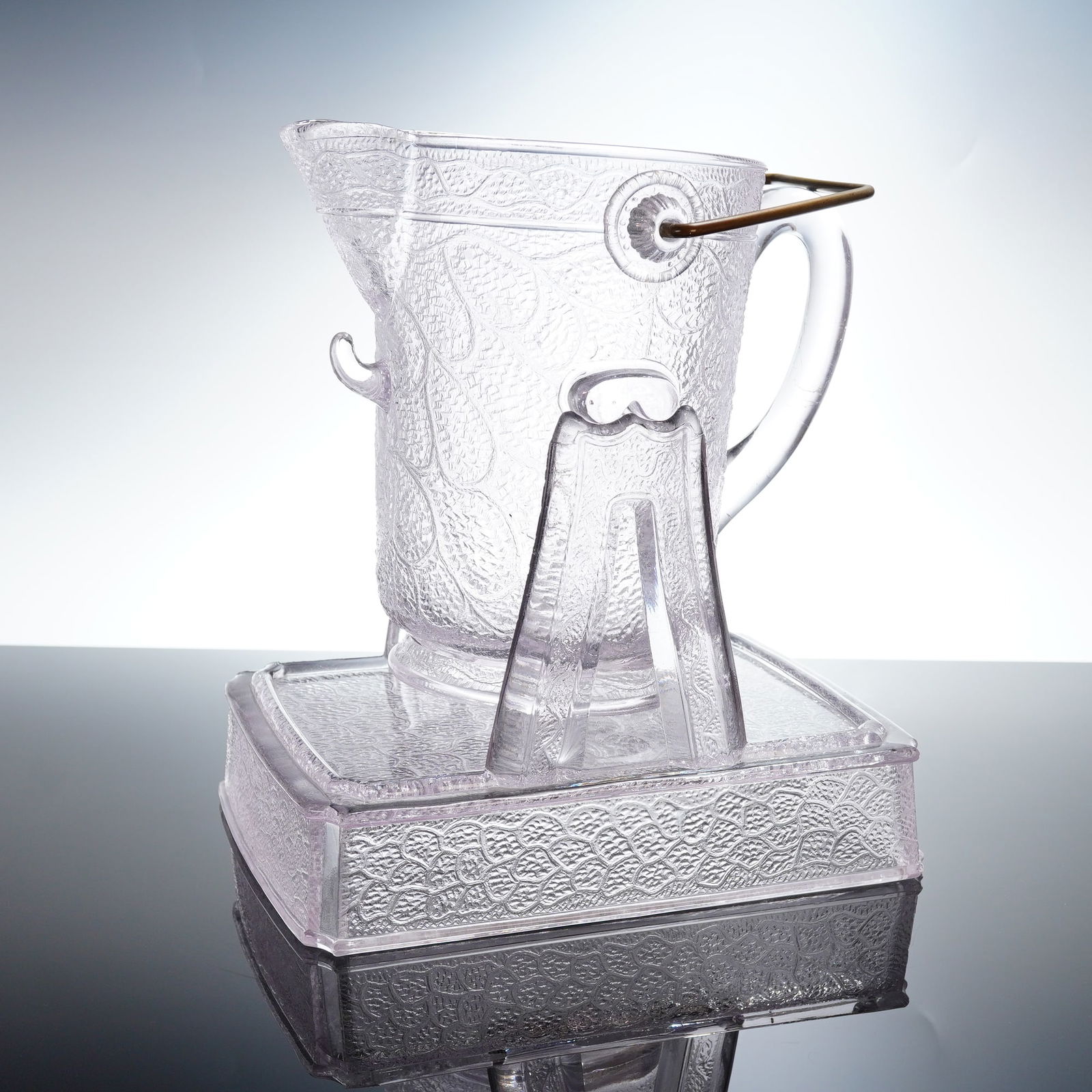 2 EAPG Tree of Life Tilting Water Pitcher & Stand (1 of 4)