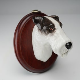 Royal Staffordshire Bone China Wall Mount, Wire Fox Terrier MS95