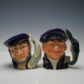 2pc Royal Doulton Character Jugs, D6500 and D6783