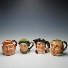 4pc Royal Doulton Large Character Jugs