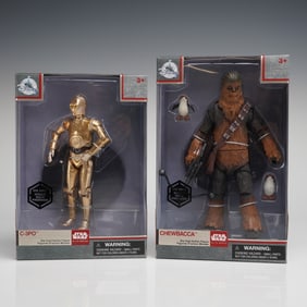 2pc Disney Star Wars Elite Series C3PO and Chewbacca