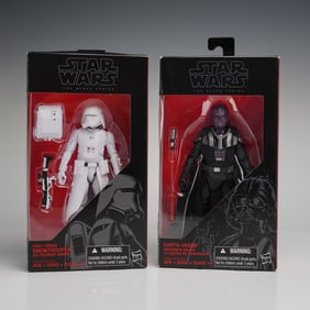 2pc Star Wars Black Series Vader and Snowtrooper Figures