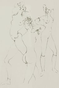 Leon Fini (Argentine-Italian 1907-1996) Etching Erotica