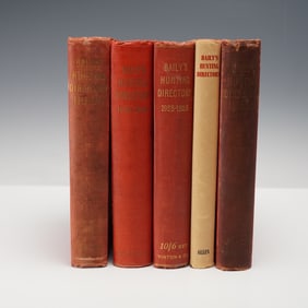 5pc Baily's Hunting Directory Hardcover Books