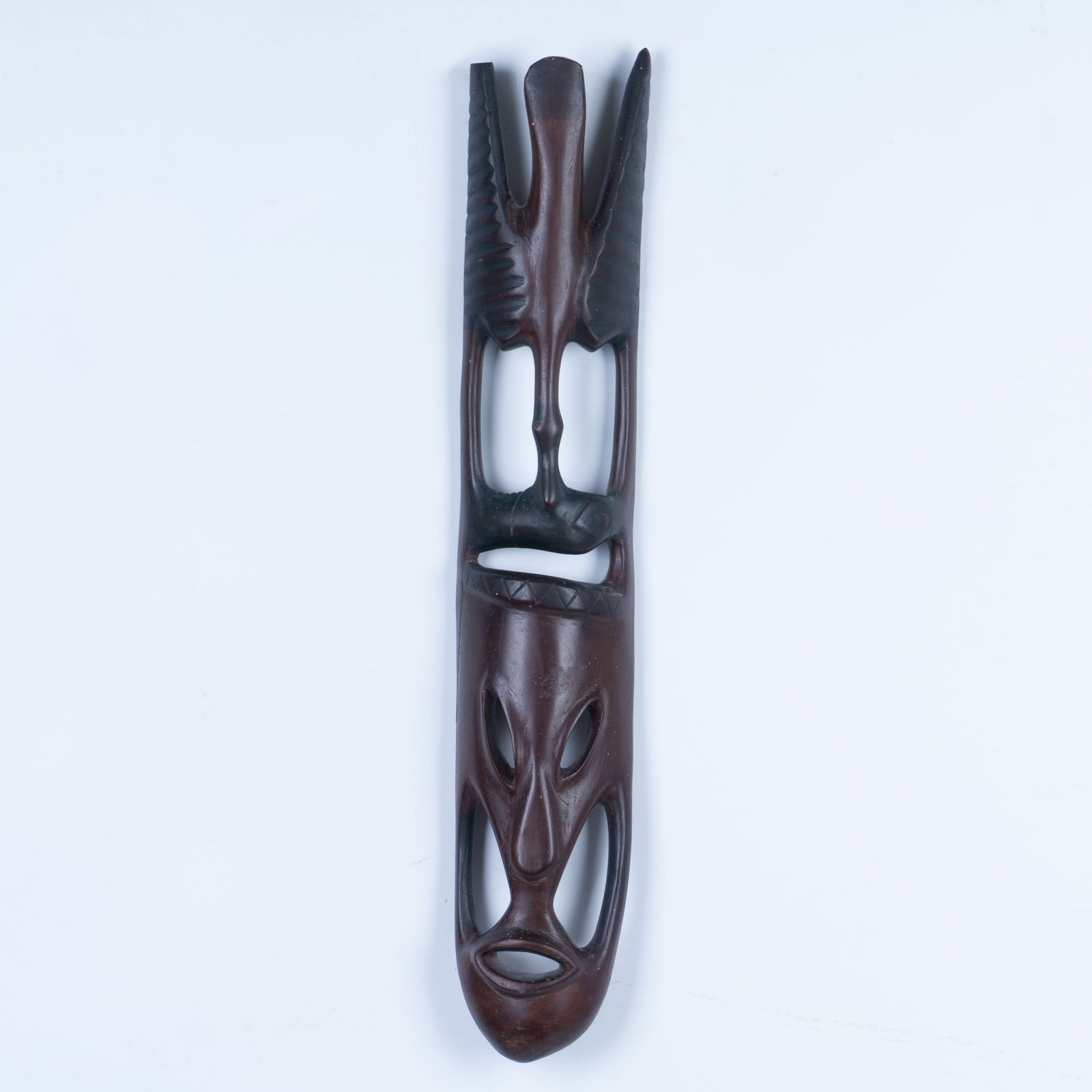 African Carved Wood Ceremonial Mask (1 of 6)