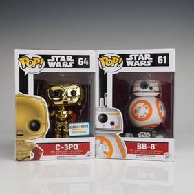 2pc Funko Pop Star Wars The Force Awakens Vinyl Bobble-Head Figurines