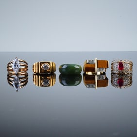5pc Assorted Fashion Rings