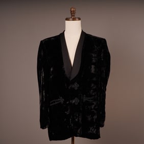 Tom Gilbey London Men's Black Smoking Jacket