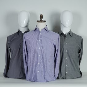 3pc Hilditch & Key and Ermenegildo Zegna Gentlemen Dress Shirts