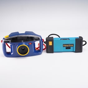 2pc Vintage Fisher Price and Kodak 35mm Film Cameras