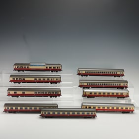 9pc Roco Deutsche Bundesbahn Passenger Car Collection