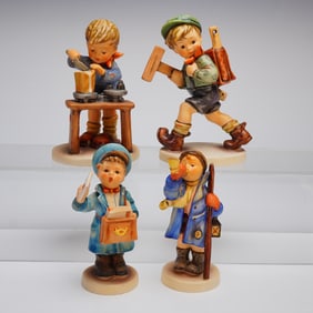 4 Goebel Hummel Figurines incl. The Little Architect