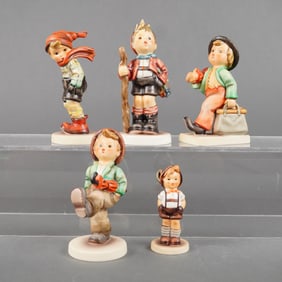 5pc Goebel Hummel Figurines Country Suitor and More