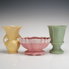 3 American Ceramic Planters & Vases, Shawnee & McCoy
