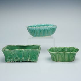 A Trio of Vintage American Art Pottery Planters, Including McCoy