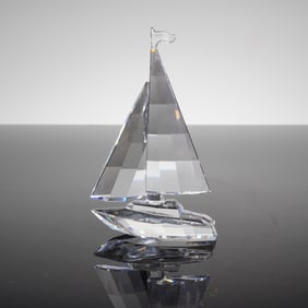 Swarovski Crystal Figurine, Sailboat