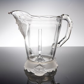 Hobbs Brockunier & Co. Viking Pressed Glass Water Pitcher