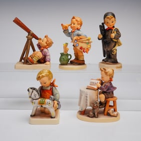 5 Goebel Hummel Figurines incl. Star Gazer & Chimney Sweep