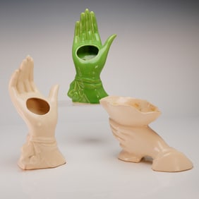 A Collection of 3 McCoy Hand Planters