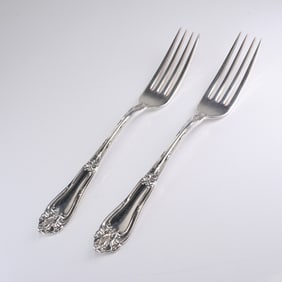 A Pair of Amston Sterling Silver Dinner Forks
